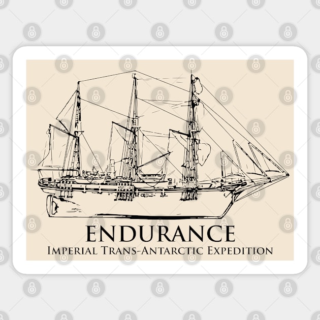 Endurance - Ernest Shackleton Sticker by Lakeric